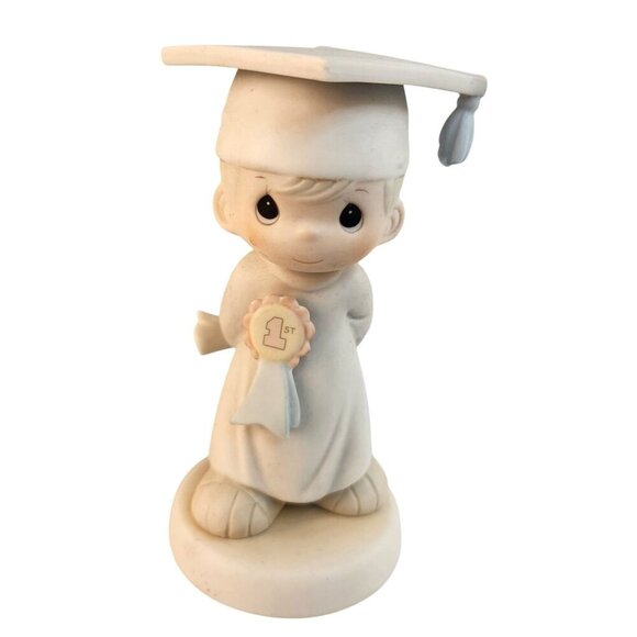Precious Moments God Bless You Graduate Figurine 1986 Samuel J. Butcher Enesco 1 - Picture 1 of 6